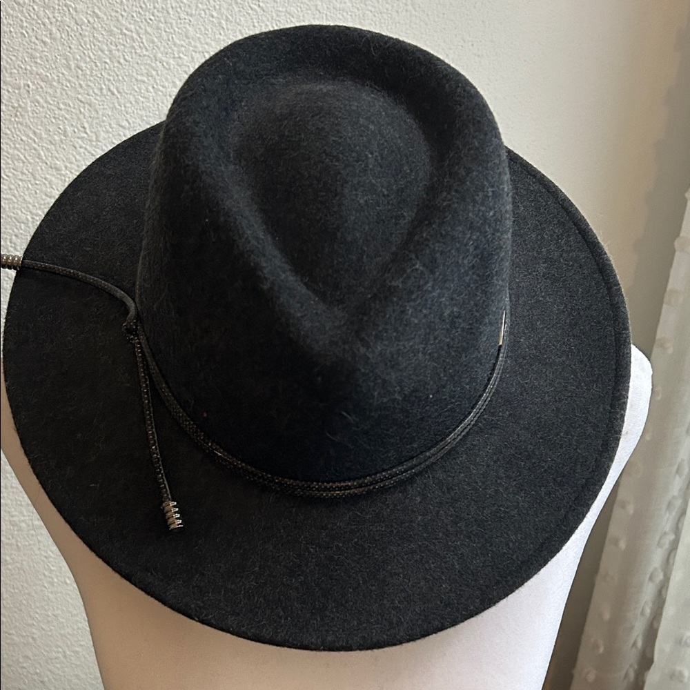 Adora grey Classic Black Fedora Hat